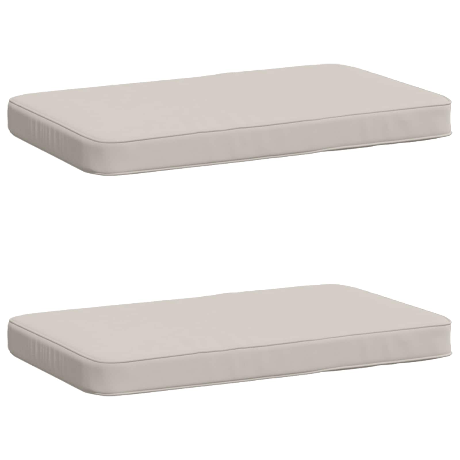 Μαξιλάρια Πάγκου 2 Τεμαχίων VUGHT 2 pcs 100% Πολυεστέρας Λευκό