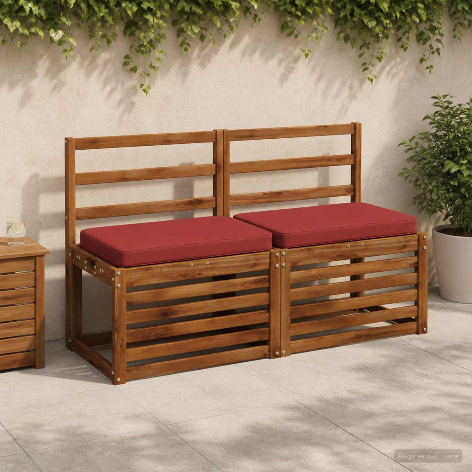 Μαξιλάρια Πάγκου 2 Τεμαχίων VUGHT 2 pcs 100% Πολυεστέρας - Pakobazaar