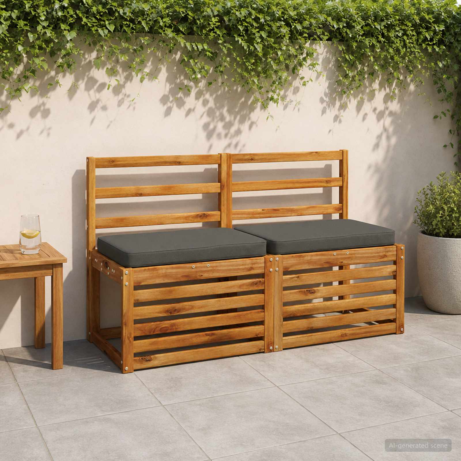 Μαξιλάρια Πάγκου 2 Τεμαχίων VUGHT 2 pcs 100% Πολυεστέρας - Pakobazaar
