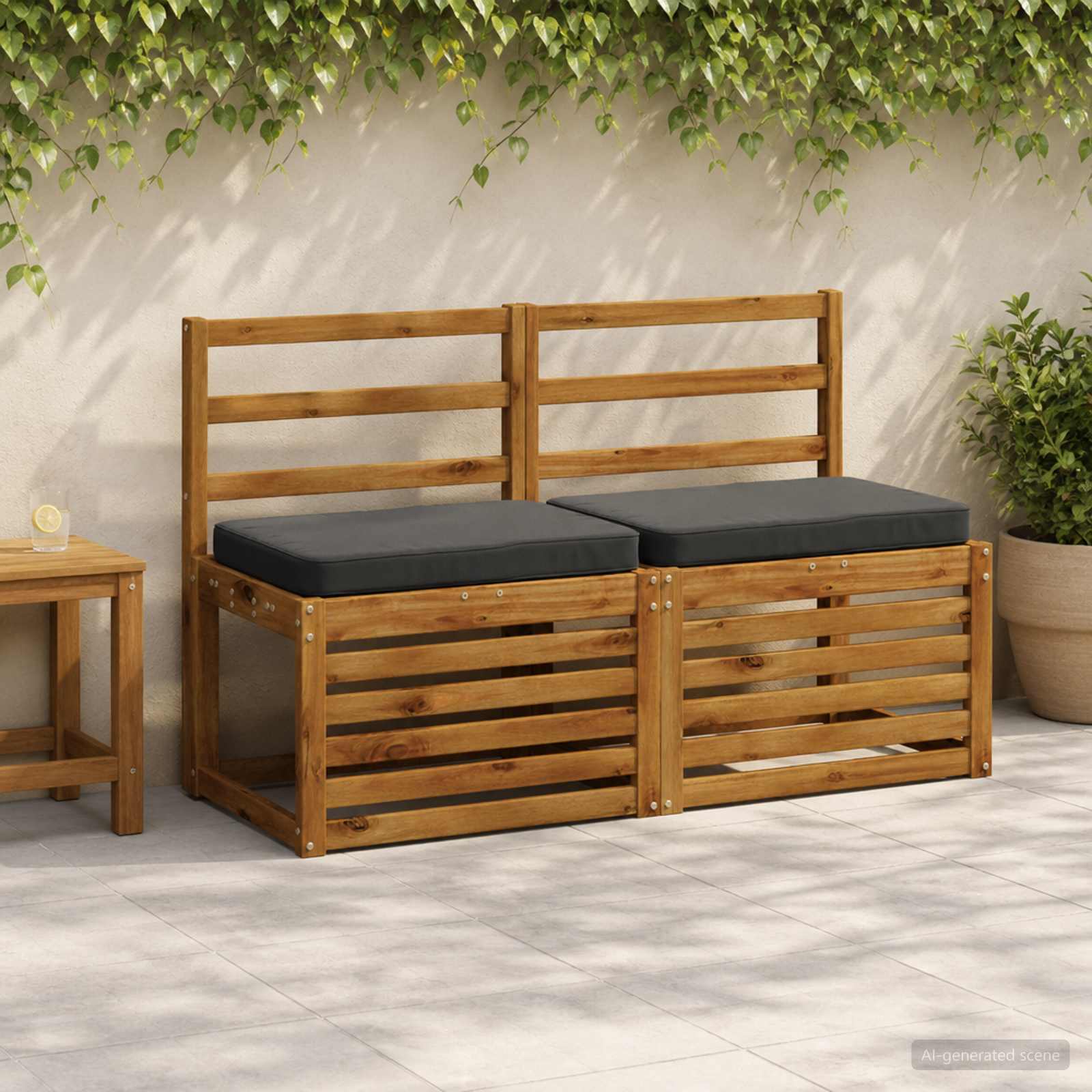 Μαξιλάρια Πάγκου 2 Τεμαχίων VUGHT 2 pcs 100% Πολυεστέρας