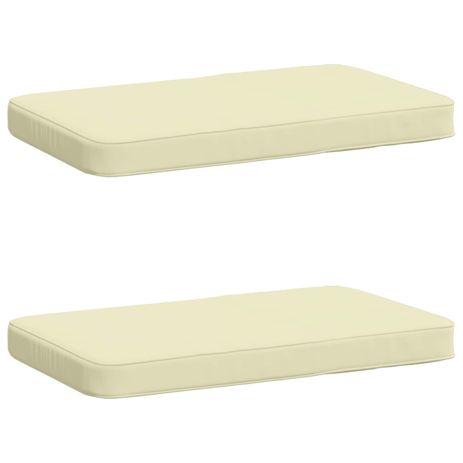 Μαξιλάρια Πάγκου 2 Τεμαχίων VUGHT 2 pcs 100% Πολυεστέρας Κρεμ