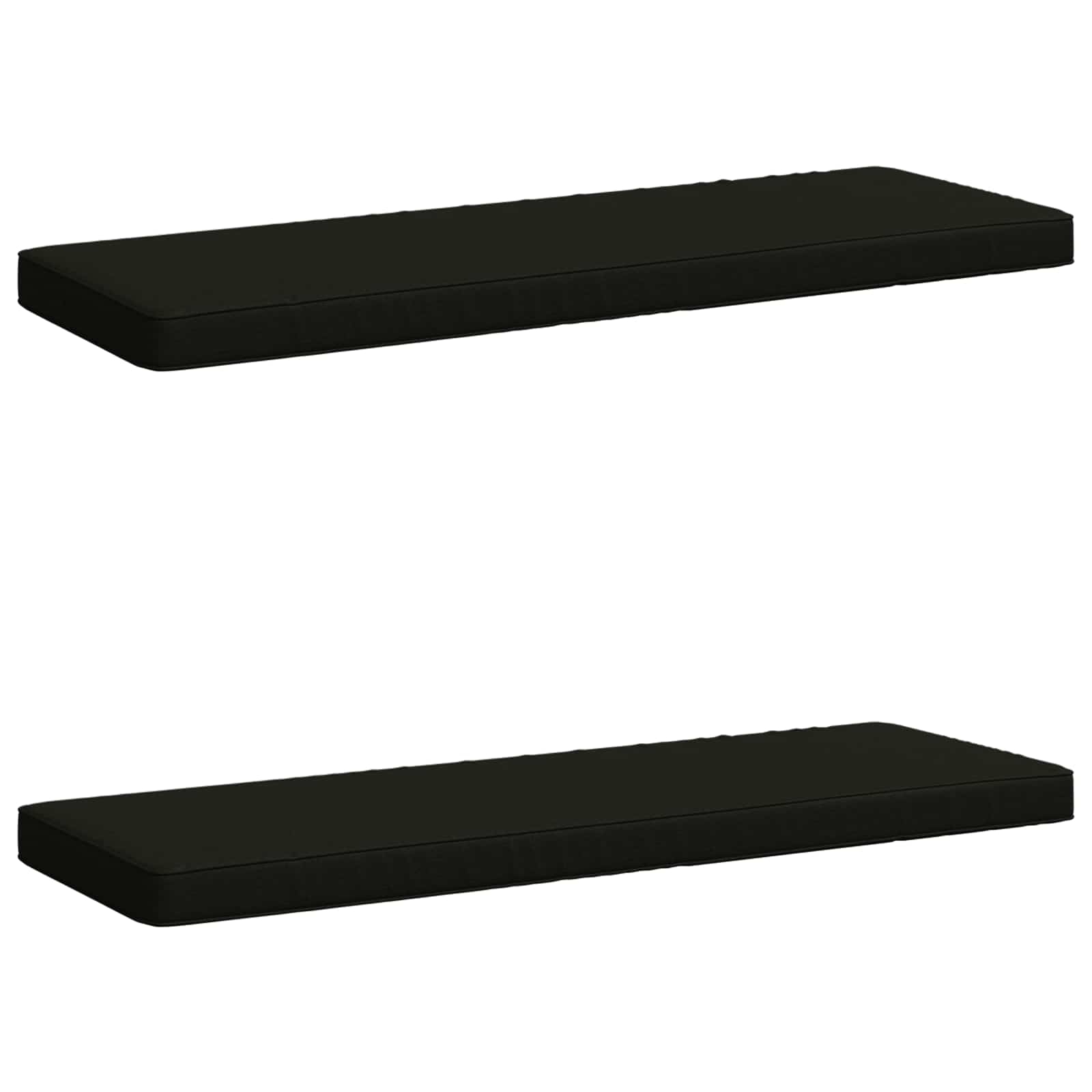 Μαξιλάρια Πάγκου 2 Τεμαχίων VUGHT 2 τμχ. 100% Πολυεστέρας Μαύρο - Pakobazaar