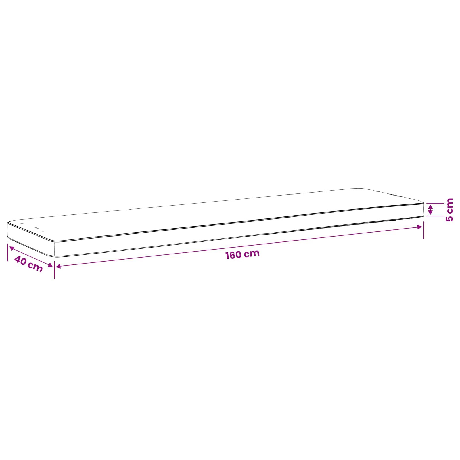 Μαξιλάρια Πάγκου 2 Τεμαχίων VUGHT 2 τμχ. 100% Πολυεστέρας Μαύρο