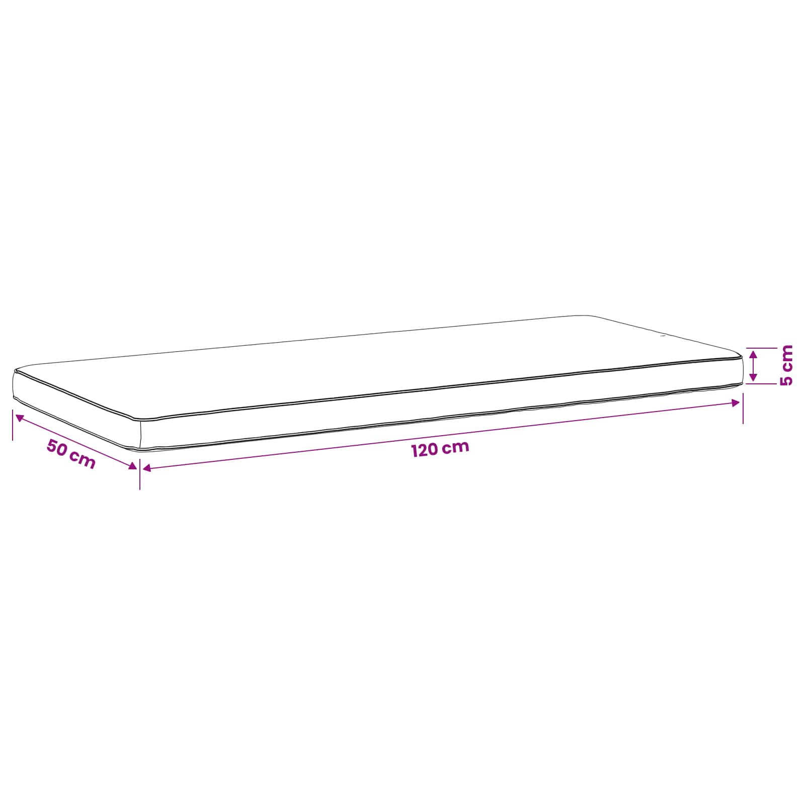 Μαξιλάρια Πάγκου 2 Τεμαχίων VUGHT 2 τμχ. 100% Πολυεστέρας Taupe - Pakobazaar