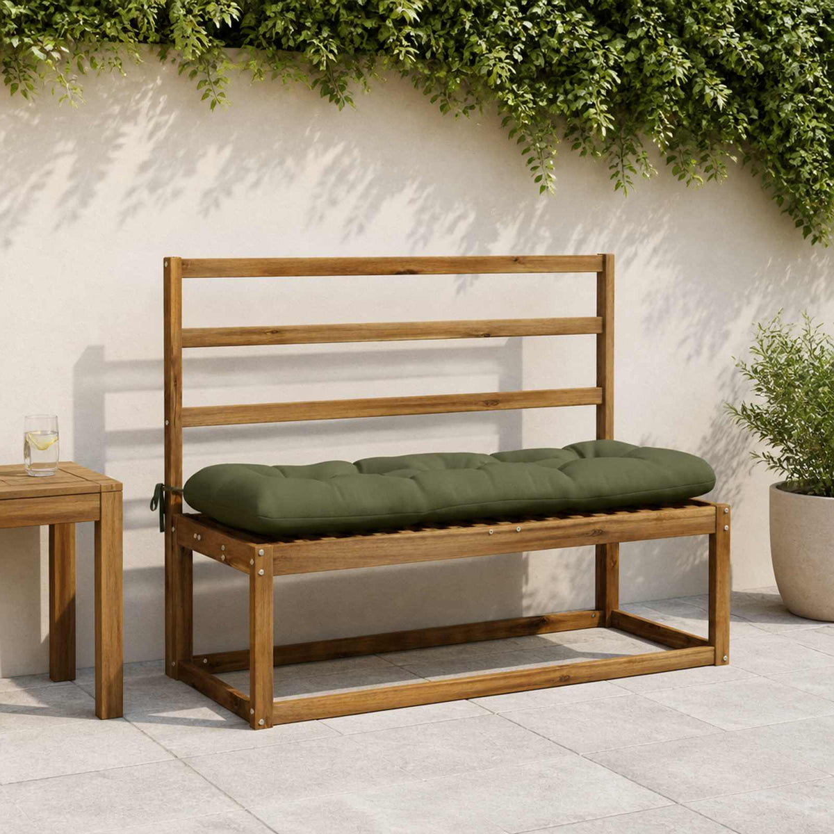 Μαξιλάρι πάγκου VIANEN 100% Πολυεστέρας Λαδί 110 x 40 x 12 εκ - Pakobazaar