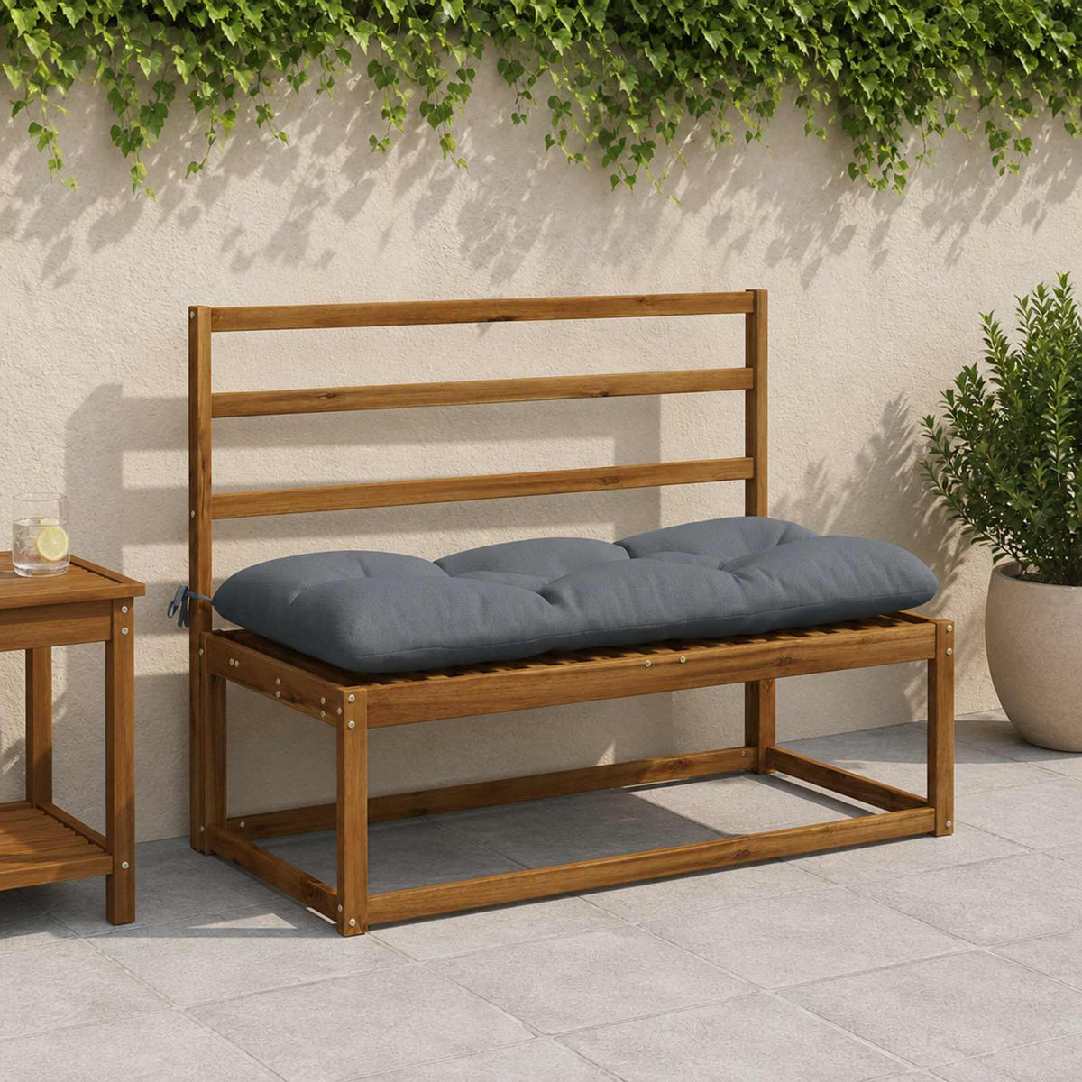 Μαξιλάρι πάγκου VIANEN 100% Πολυεστέρας Μπλε 110 x 50 x 12 εκ - Pakobazaar