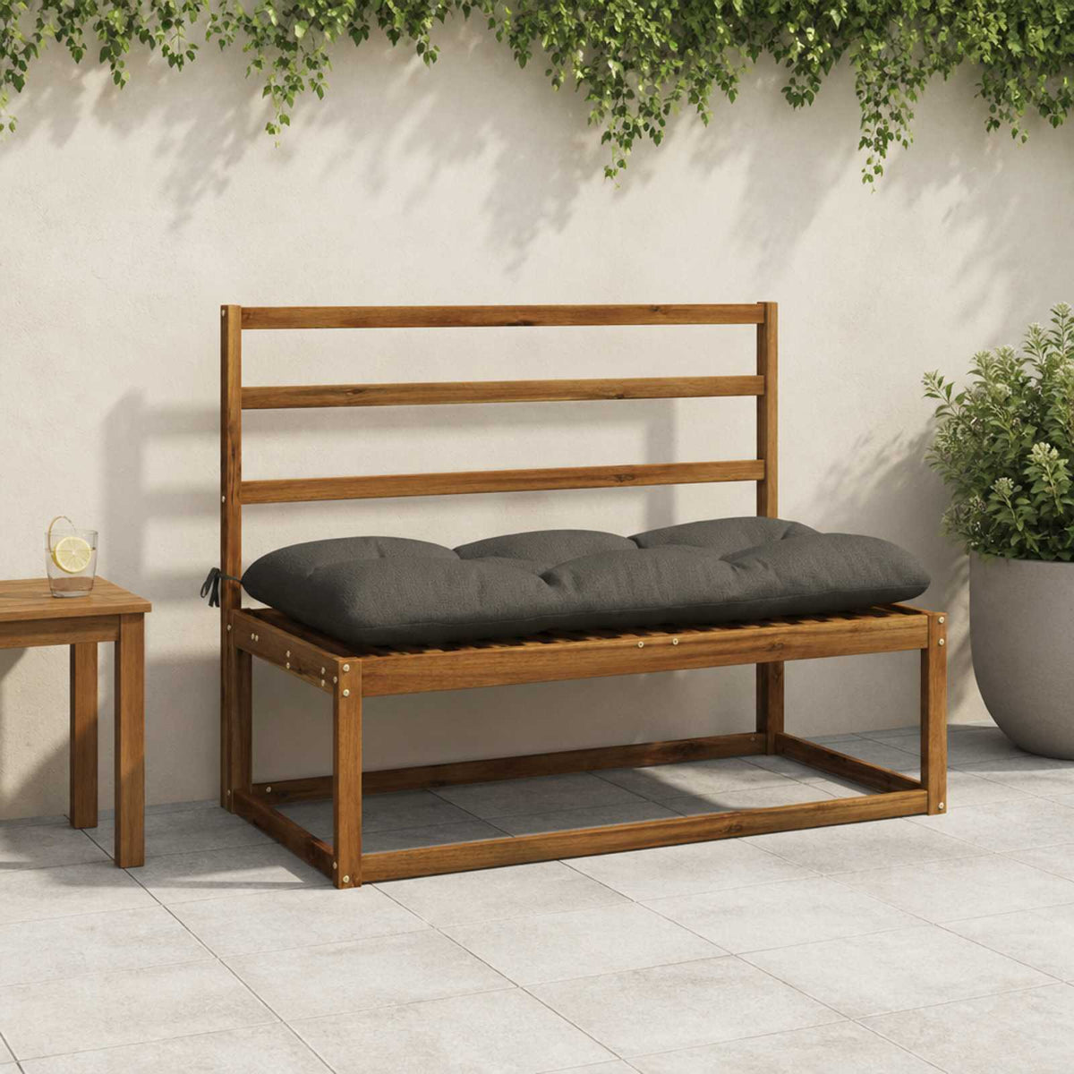 Μαξιλάρια Πάγκου 2 Τεμαχίων VIANEN 100% Πολυεστέρας Ανθρακί - Pakobazaar