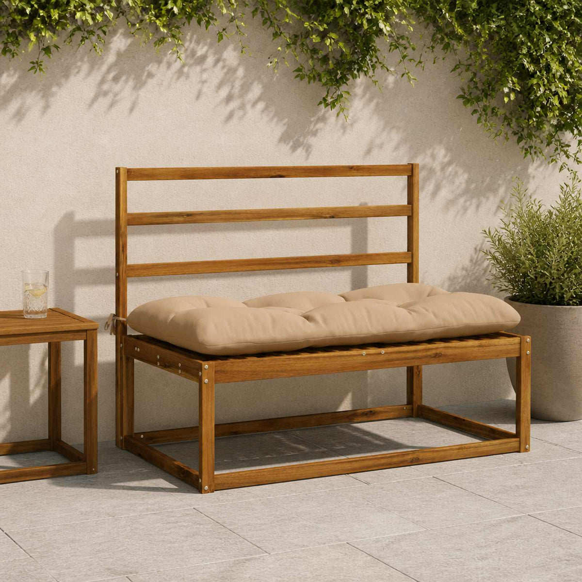Μαξιλάρι πάγκου VIANEN 100% Πολυεστέρας Άμμος 110 x 60 x 12 εκ - Pakobazaar