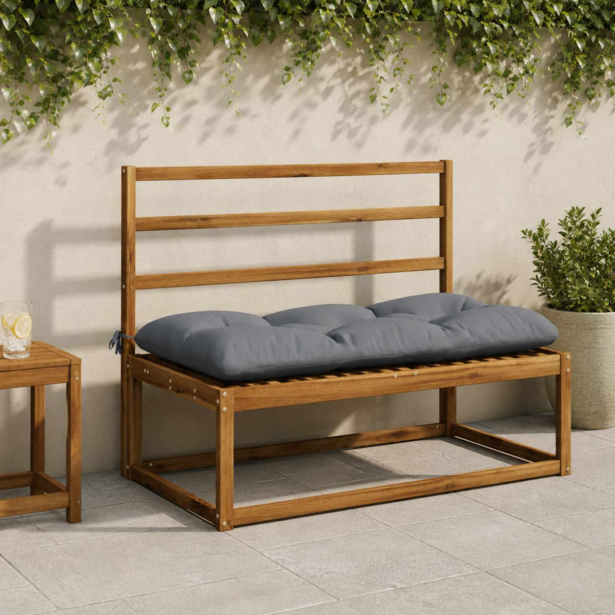Μαξιλάρι πάγκου VIANEN 100% Πολυεστέρας Μπλε 120 x 60 x 12 εκ.