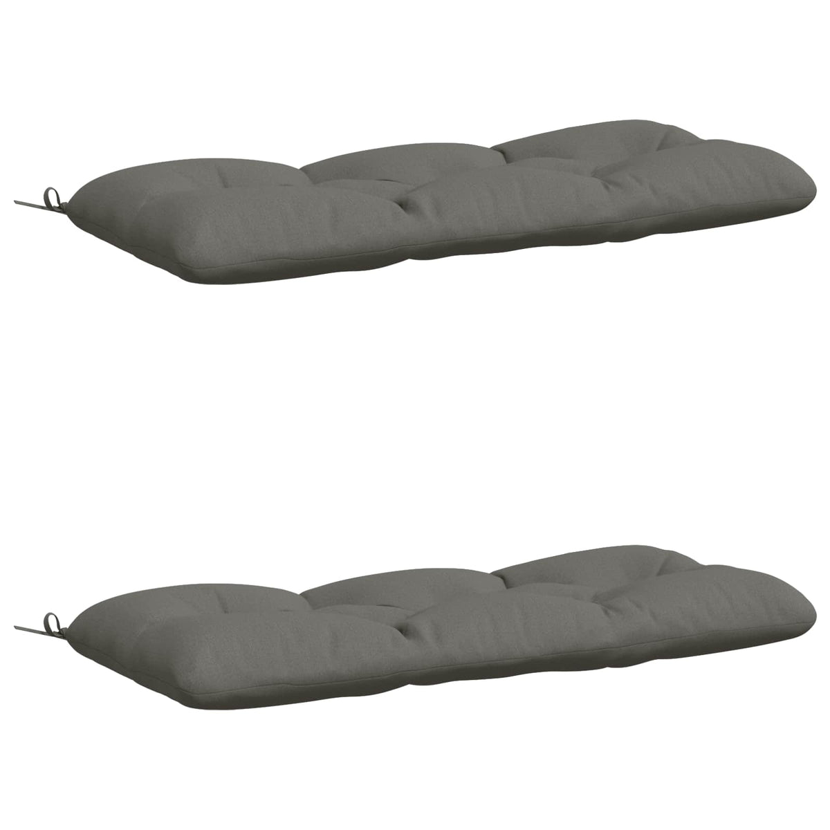 Μαξιλάρια Παγκάκια VIANEN 2 τμχ. 100% Πολυεστέρας Γκρι - Pakobazaar