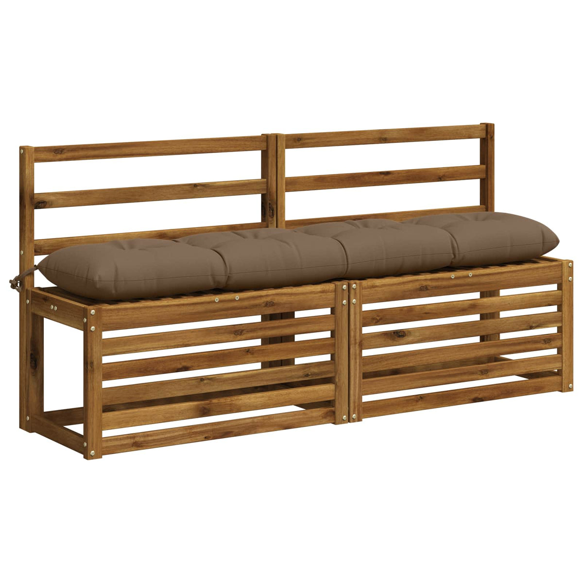 Μαξιλάρι πάγκου VIANEN 100% Πολυεστέρας Taupe 140 x 30 x 12 εκ - Pakobazaar
