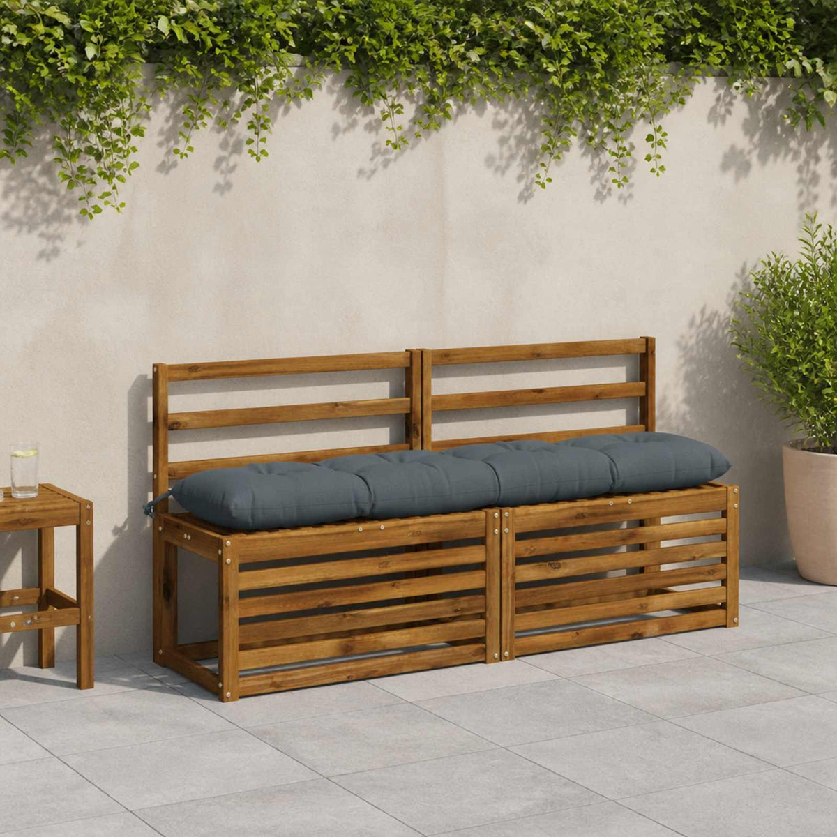 Μαξιλάρι πάγκου VIANEN 100% Πολυεστέρας Μπλε 150 x 30 x 12 εκ - Pakobazaar