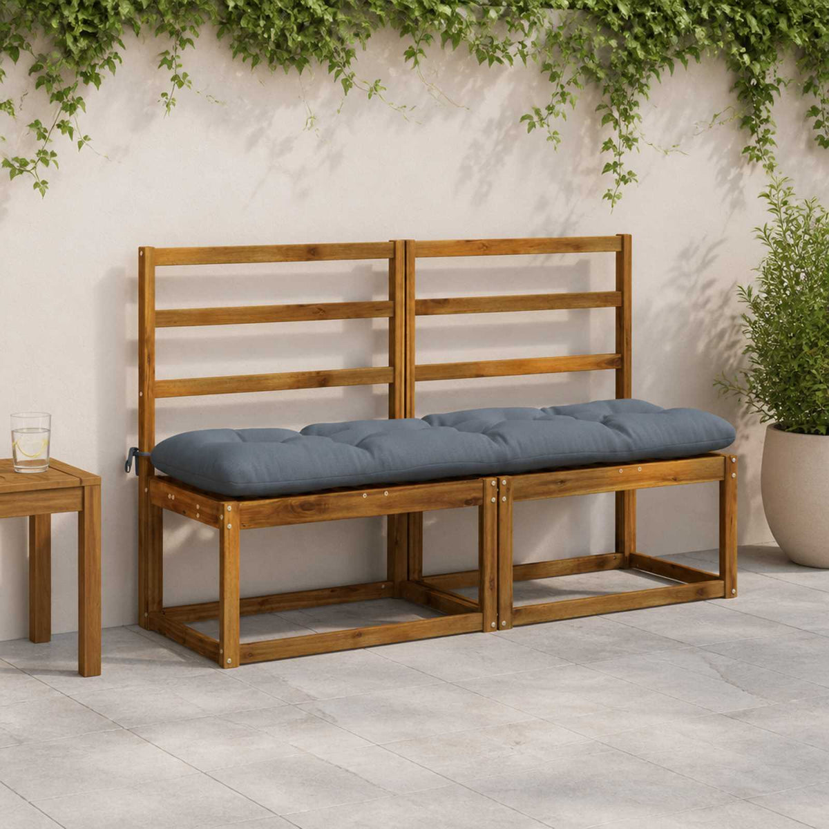 Μαξιλάρι πάγκου VIANEN 100% Πολυεστέρας Μπλε 150 x 40 x 12 εκ - Pakobazaar