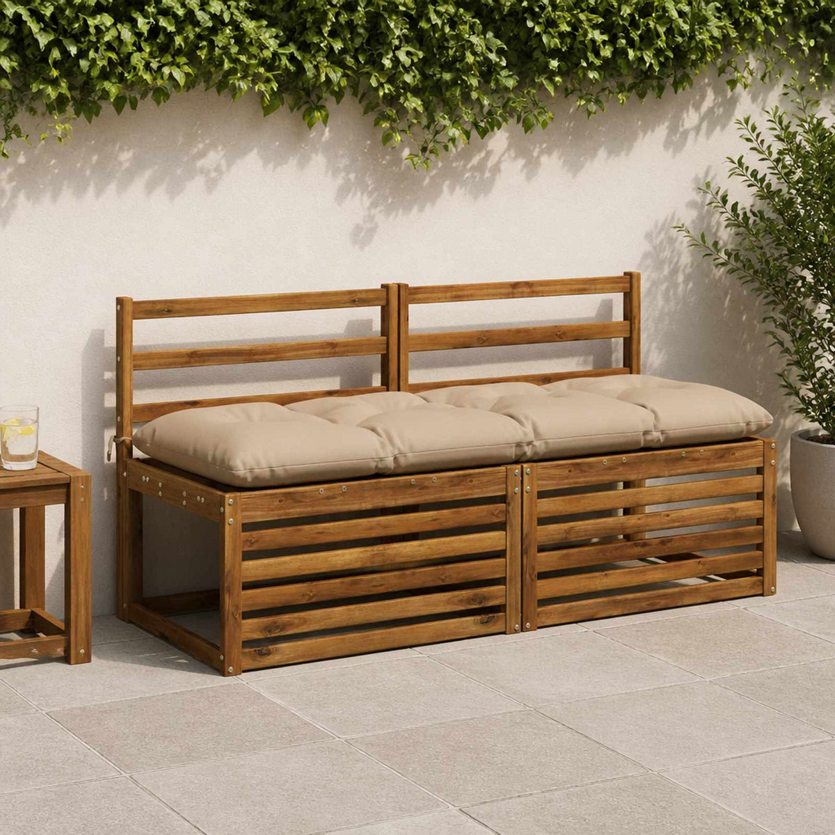 Μαξιλάρι πάγκου VIANEN 100% Πολυεστέρας Άμμος 150 x 50 x 12 εκ - Pakobazaar