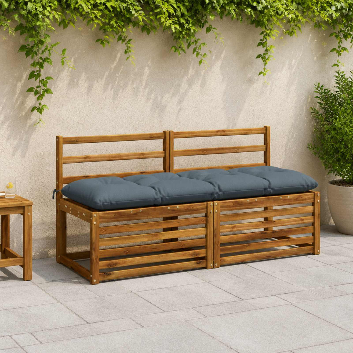 Μαξιλάρι πάγκου VIANEN 100% Πολυεστέρας Μπλε 140 x 50 x 12 εκ - Pakobazaar