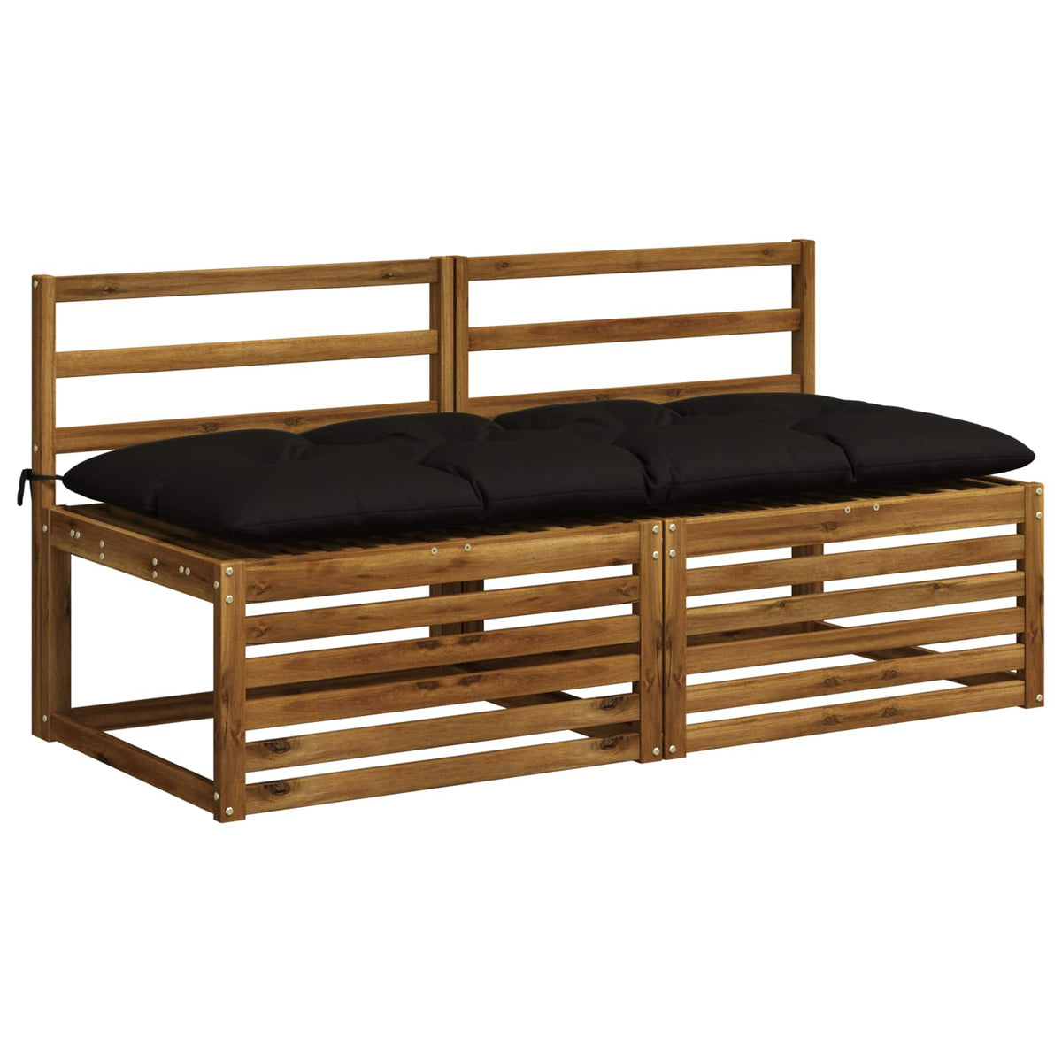 Μαξιλάρι πάγκου VIANEN 100% Πολυεστέρας Μαύρο 160 x 60 x 12 εκ. - Pakobazaar