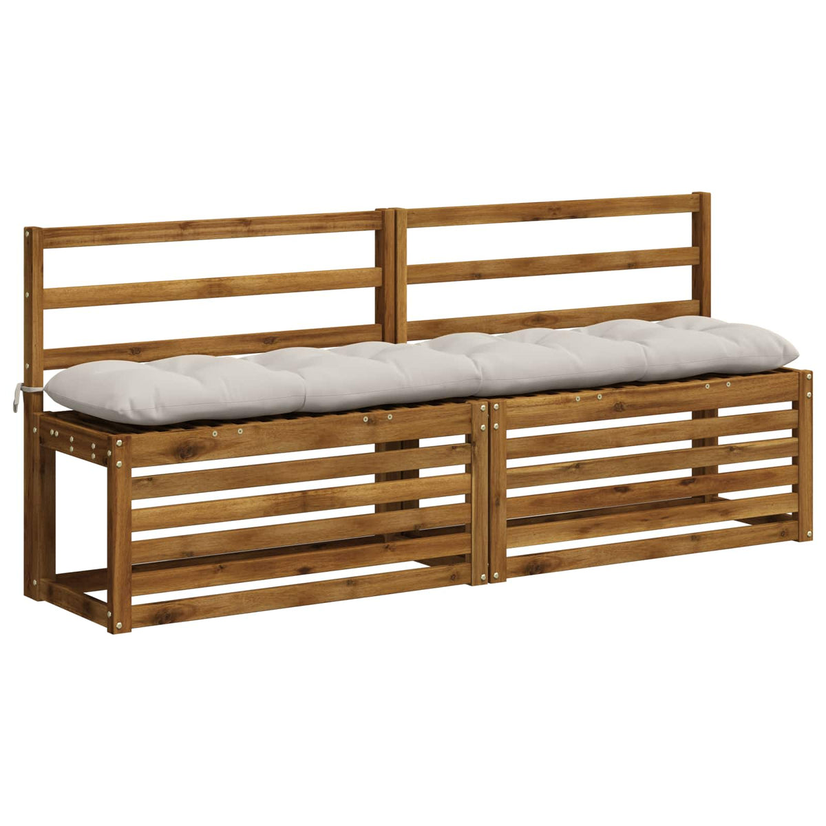 Μαξιλάρι πάγκου VIANEN 100% Πολυεστέρας Λευκό 170 x 30 x 12 εκ - Pakobazaar