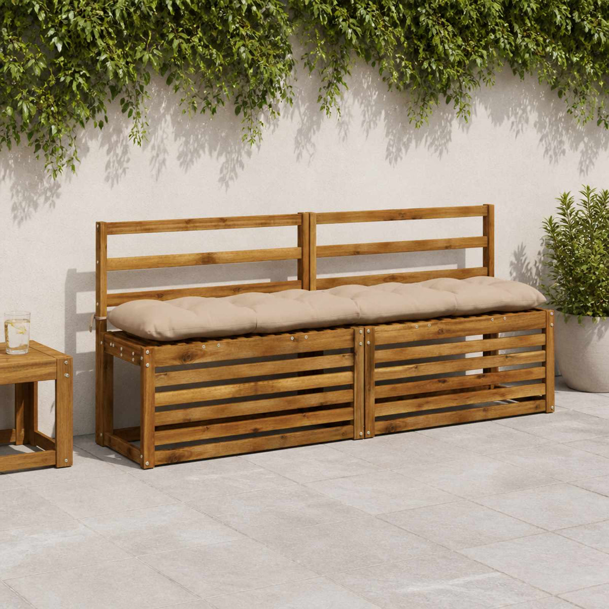 Μαξιλάρι πάγκου VIANEN 100% Πολυεστέρας Άμμος 170 x 30 x 12 εκ - Pakobazaar