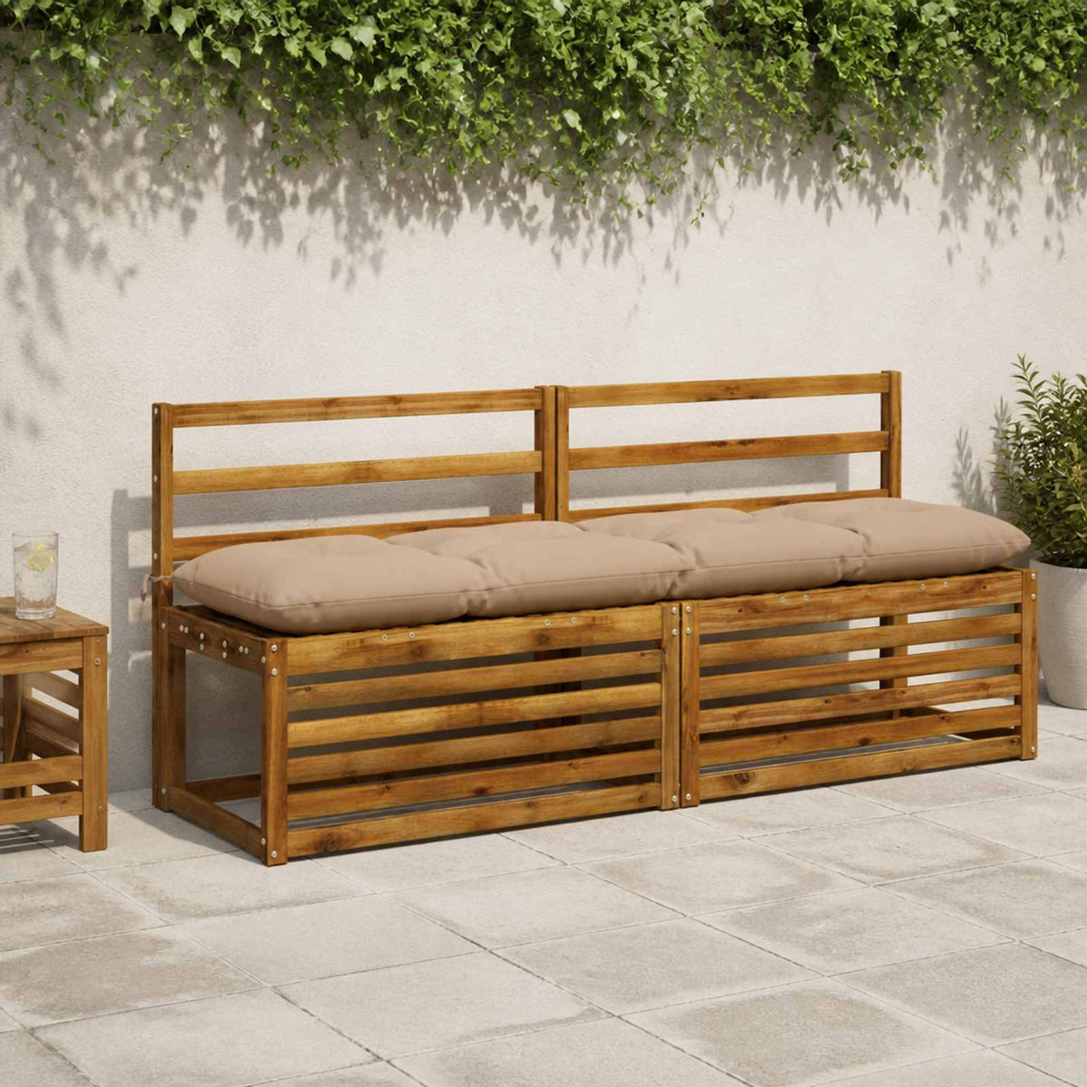 Μαξιλάρι πάγκου VIANEN 100% Πολυεστέρας Άμμος 160 x 40 x 12 εκ - Pakobazaar