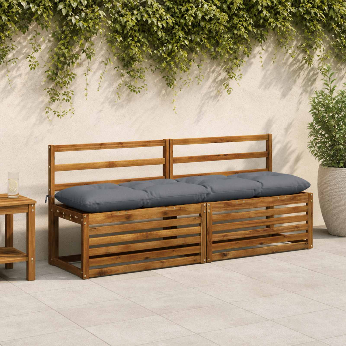 Μαξιλάρι πάγκου VIANEN 100% Πολυεστέρας Μπλε 180 x 40 x 12 εκ - Pakobazaar