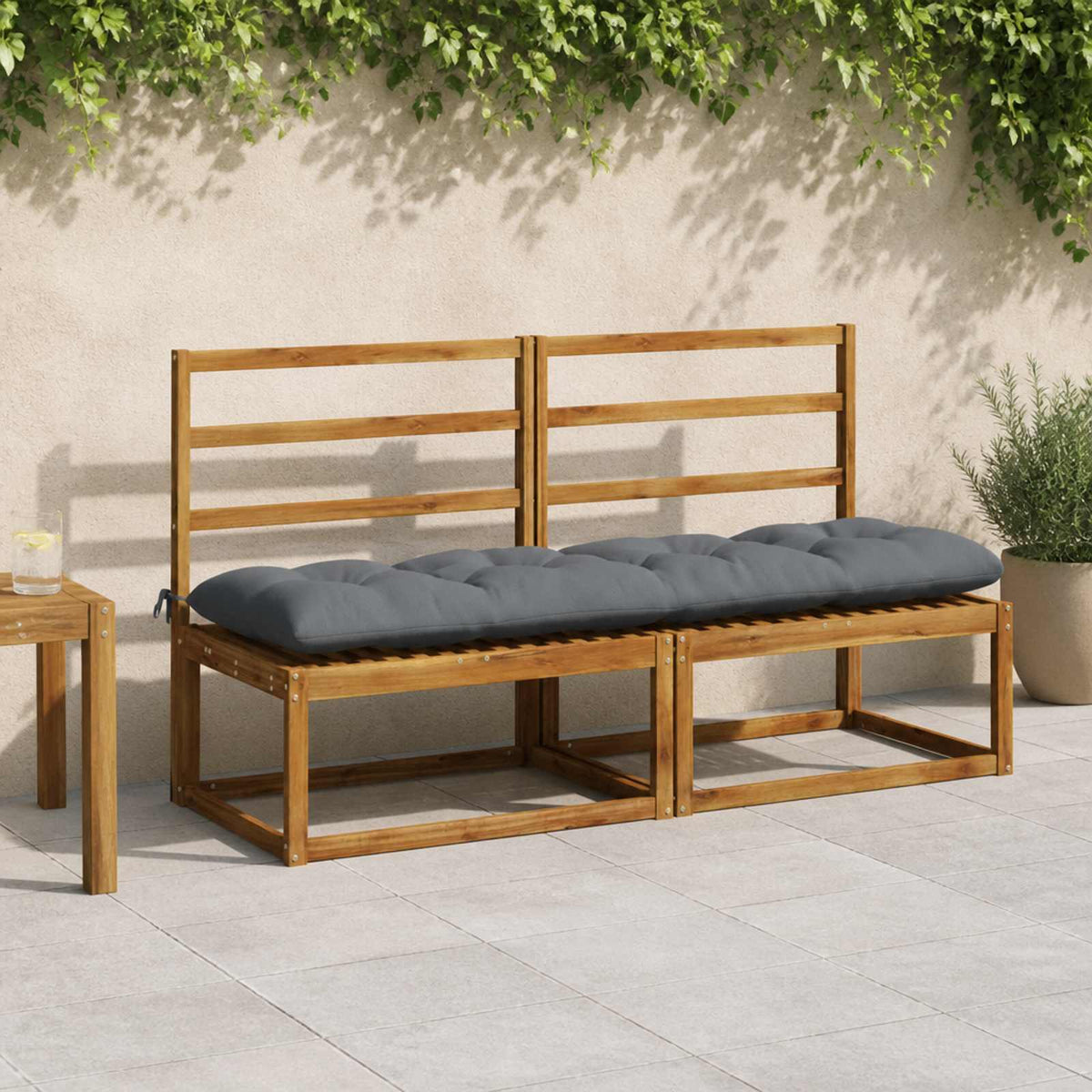 Μαξιλάρι πάγκου VIANEN 100% Πολυεστέρας Μπλε 160 x 50 x 12 εκ - Pakobazaar