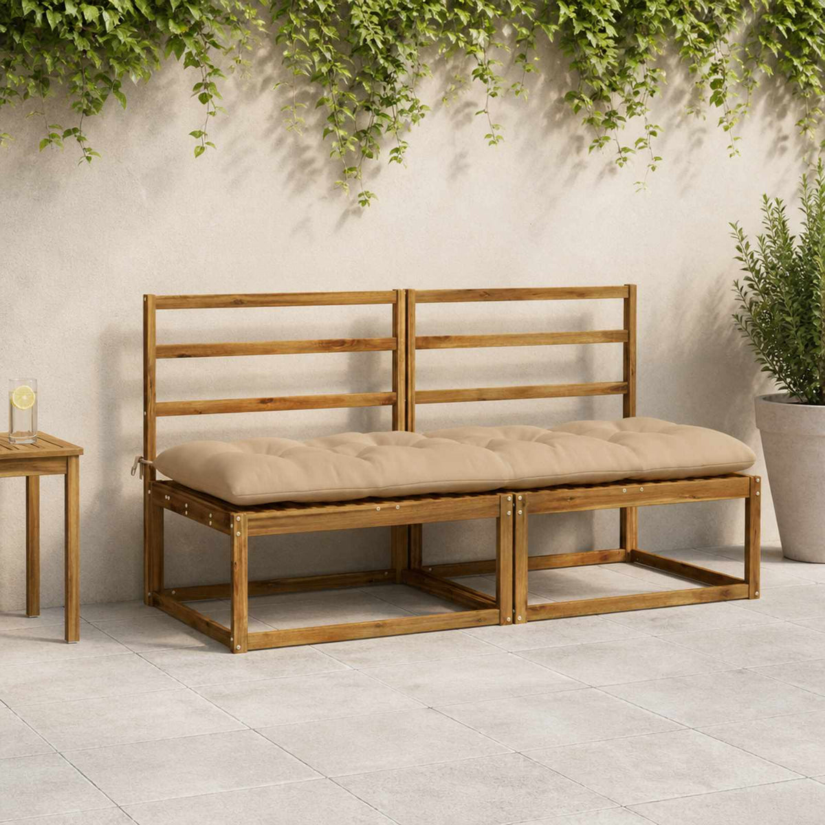 Μαξιλάρι πάγκου VIANEN 100% Πολυεστέρας Άμμος 170 x 60 x 12 εκ - Pakobazaar