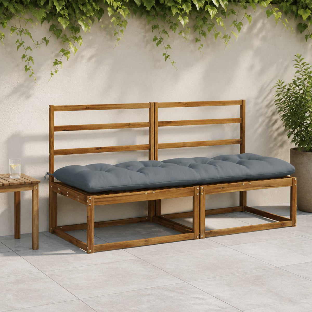 Μαξιλάρι πάγκου VIANEN 100% Πολυεστέρας Μπλε 180 x 60 x 12 εκ