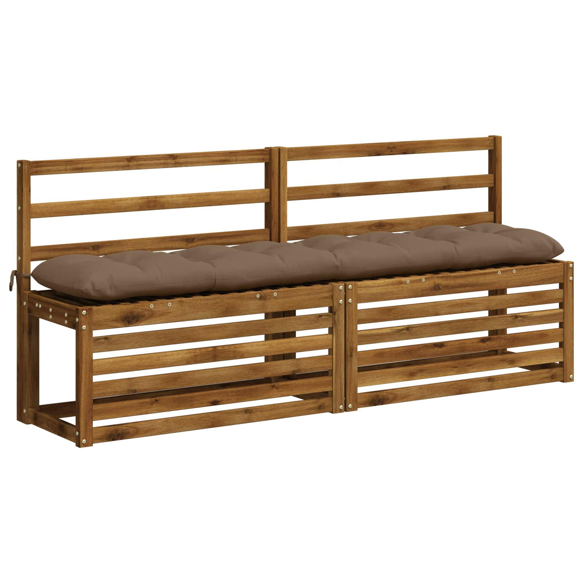 Μαξιλάρι πάγκου VIANEN 100% Πολυεστέρας Taupe 180 x 30 x 12 εκ - Pakobazaar