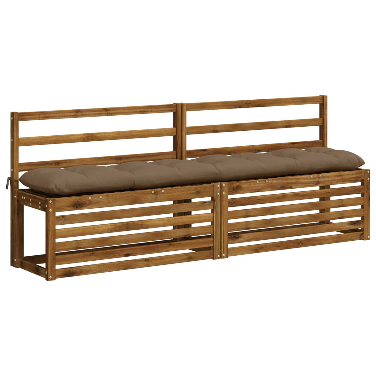Μαξιλάρι πάγκου VIANEN 100% Πολυεστέρας Taupe 190 x 30 x 12 εκ - Pakobazaar