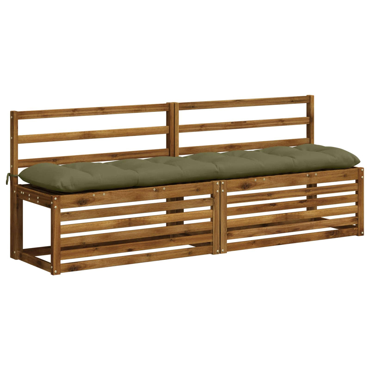 Μαξιλάρι πάγκου VIANEN 100% Πολυεστέρας Λαδί 190 x 40 x 12 εκ - Pakobazaar