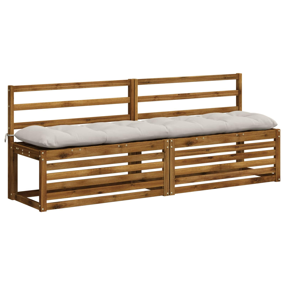 Μαξιλάρι πάγκου VIANEN 100% Πολυεστέρας Λευκό 190 x 40 x 12 εκ - Pakobazaar
