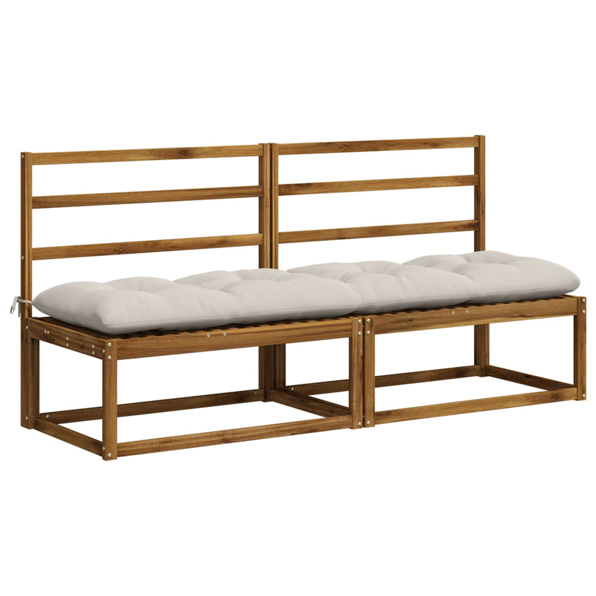 Μαξιλάρι πάγκου VIANEN 100% Πολυεστέρας Λευκό 190 x 50 x 12 εκ - Pakobazaar