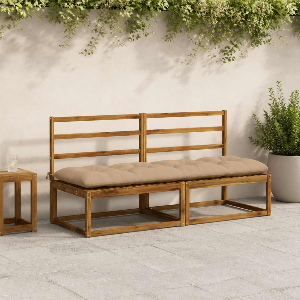 Μαξιλάρι πάγκου VIANEN 100% Πολυεστέρας Άμμος 190 x 60 x 12 εκ