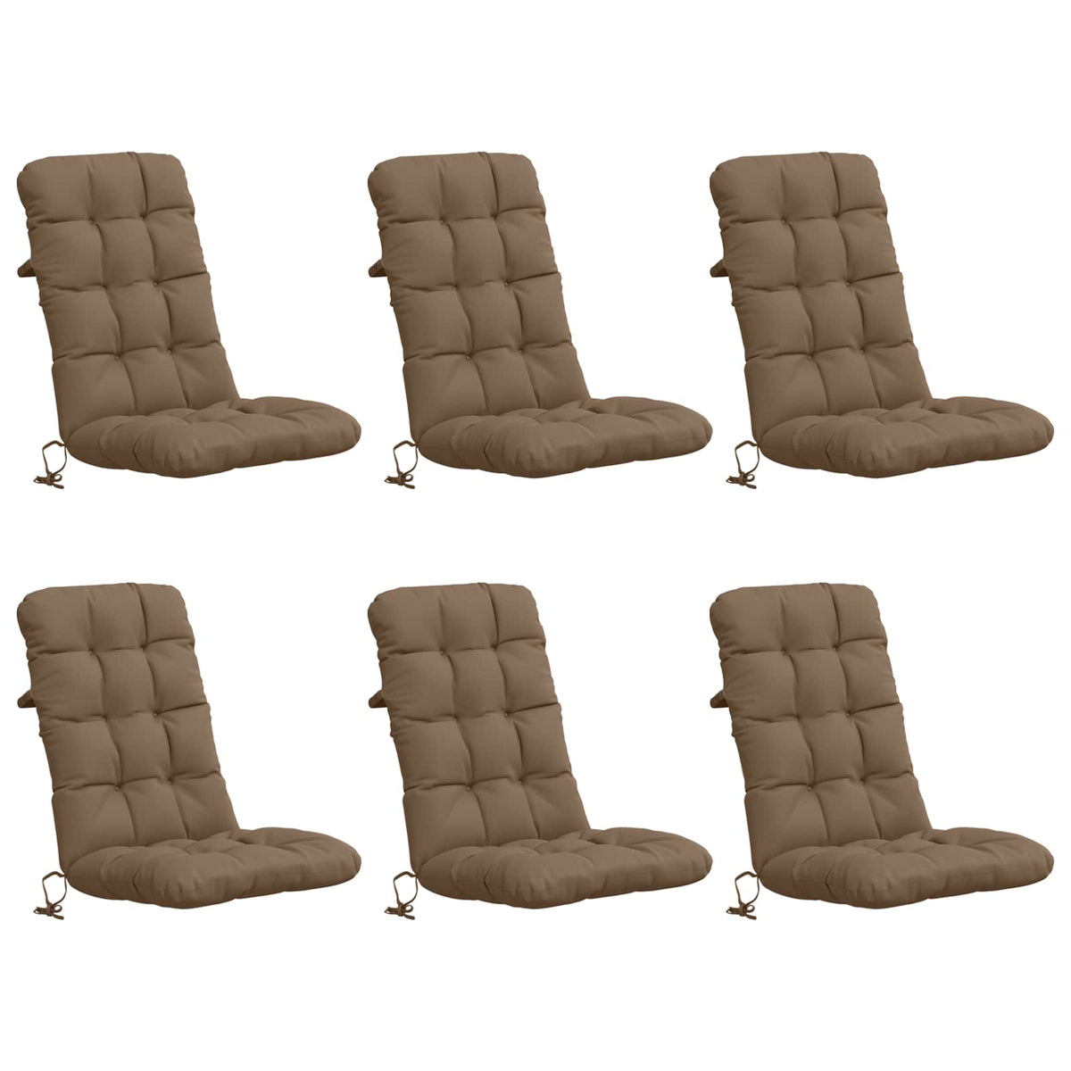 Σέτ Μαξιλαριών Υψηλής Πλάτης 6 Τεμαχίων VIANEN 6 pcs Taupe - Pakobazaar