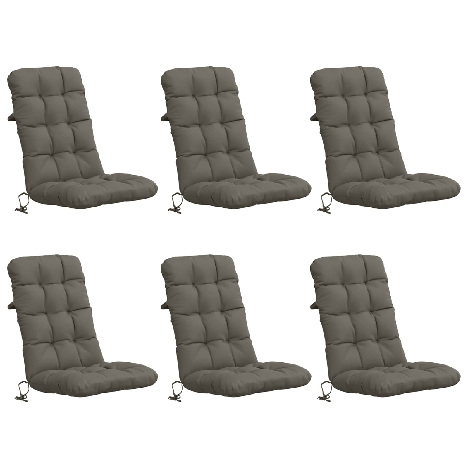 Σέτ Μαξιλαριών Υψηλής Πλάτης 6 Τεμαχίων VIANEN 6 pcs Γκρι - Pakobazaar