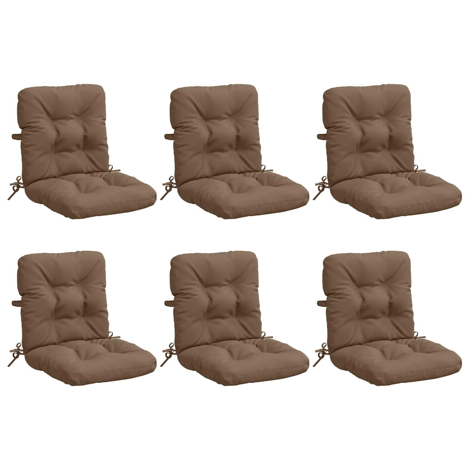 Σέτ Μαξιλαριών Υψηλής Πλάτης 6 Τεμαχίων VIANEN 6 pcs Taupe - Pakobazaar