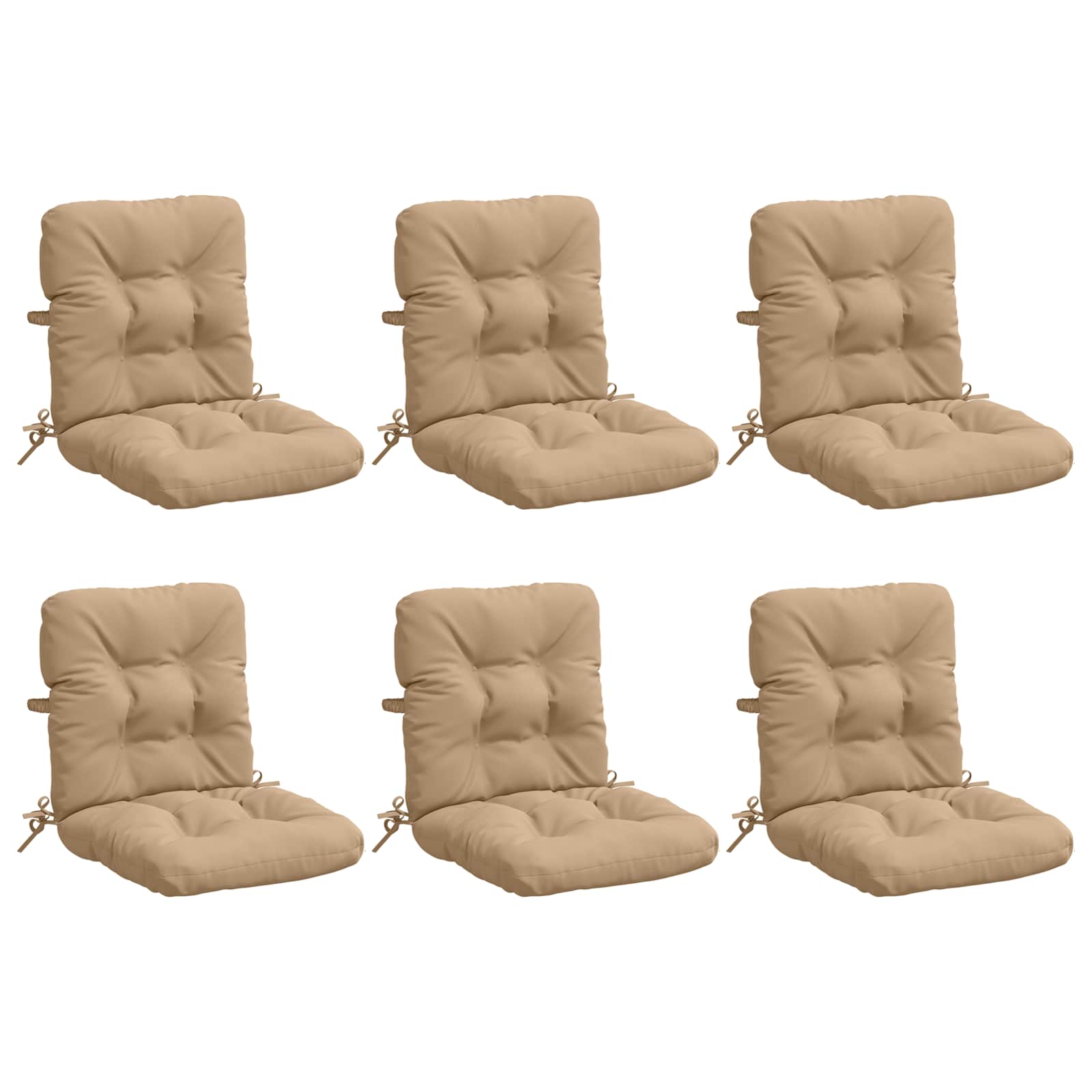 Σέτ Μαξιλαριών Υψηλής Πλάτης 6 Τεμαχίων VIANEN 6 pcs Άμμος - Pakobazaar