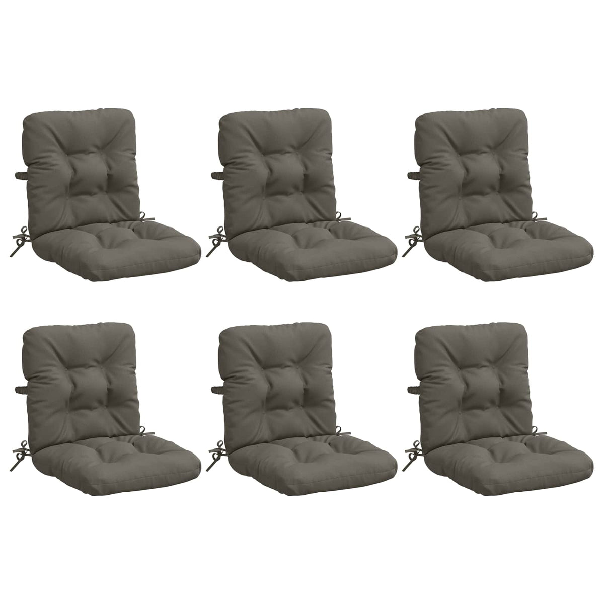 Σέτ Μαξιλαριών Υψηλής Πλάτης 6 Τεμαχίων VIANEN 6 pcs Γκρι - Pakobazaar