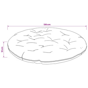 Μαξιλάρι Papasan VIANEN 100% Πολυεστέρας Μπλε Ø 130 x 12 εκ.