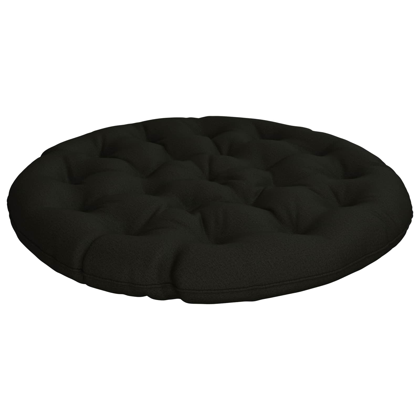 Μαξιλάρι Papasan VIANEN 100% Πολυεστέρας Μαύρο Ø 130 x 12 εκ.