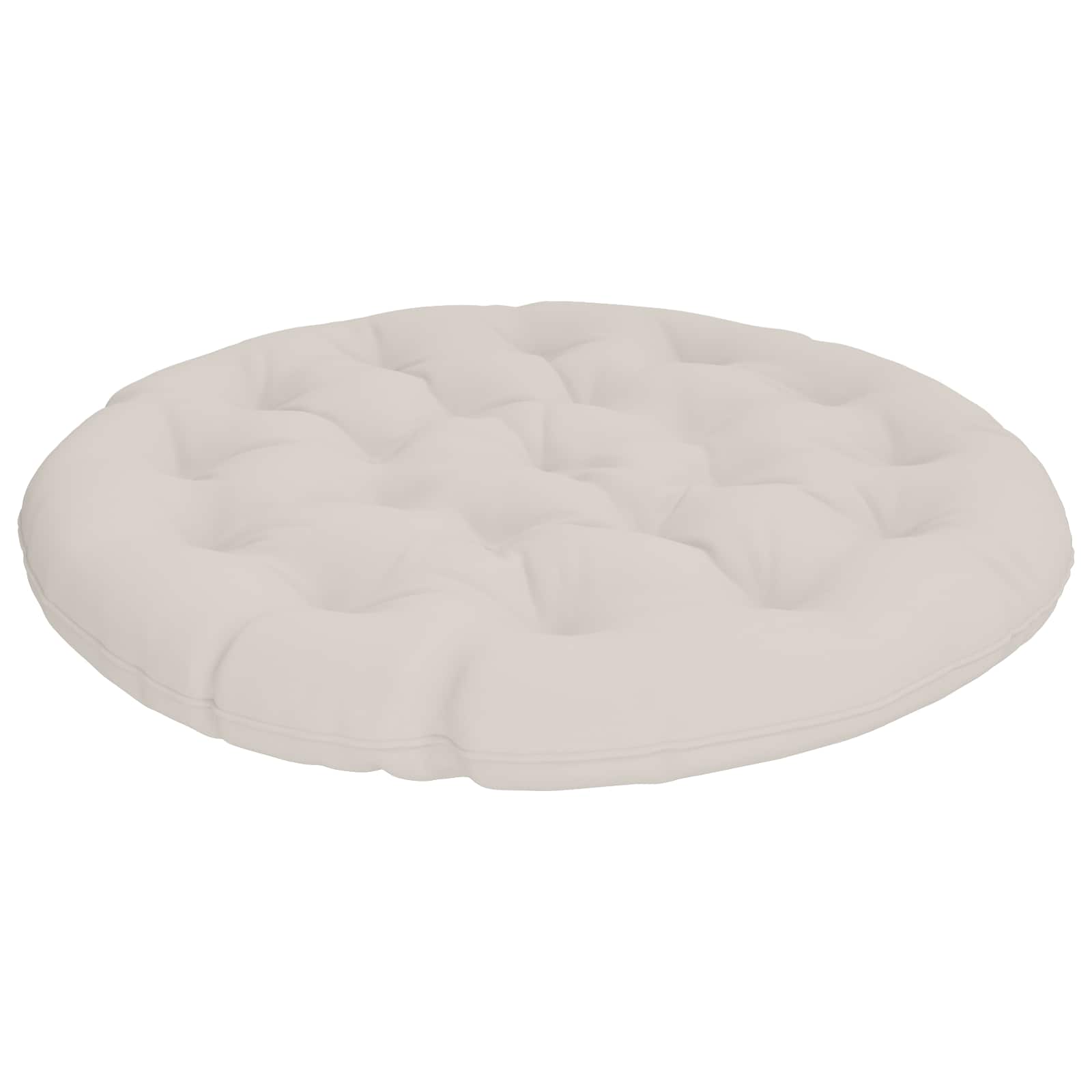 Μαξιλάρι Papasan VIANEN 100% Πολυεστέρας Λευκό Ø 120 x 12 εκ.