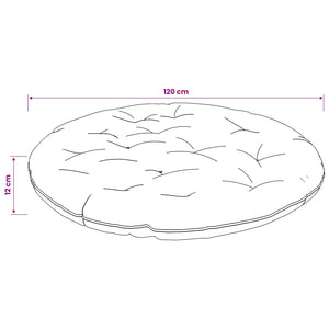 Μαξιλάρι Papasan VIANEN 100% Πολυεστέρας Λευκό Ø 120 x 12 εκ.