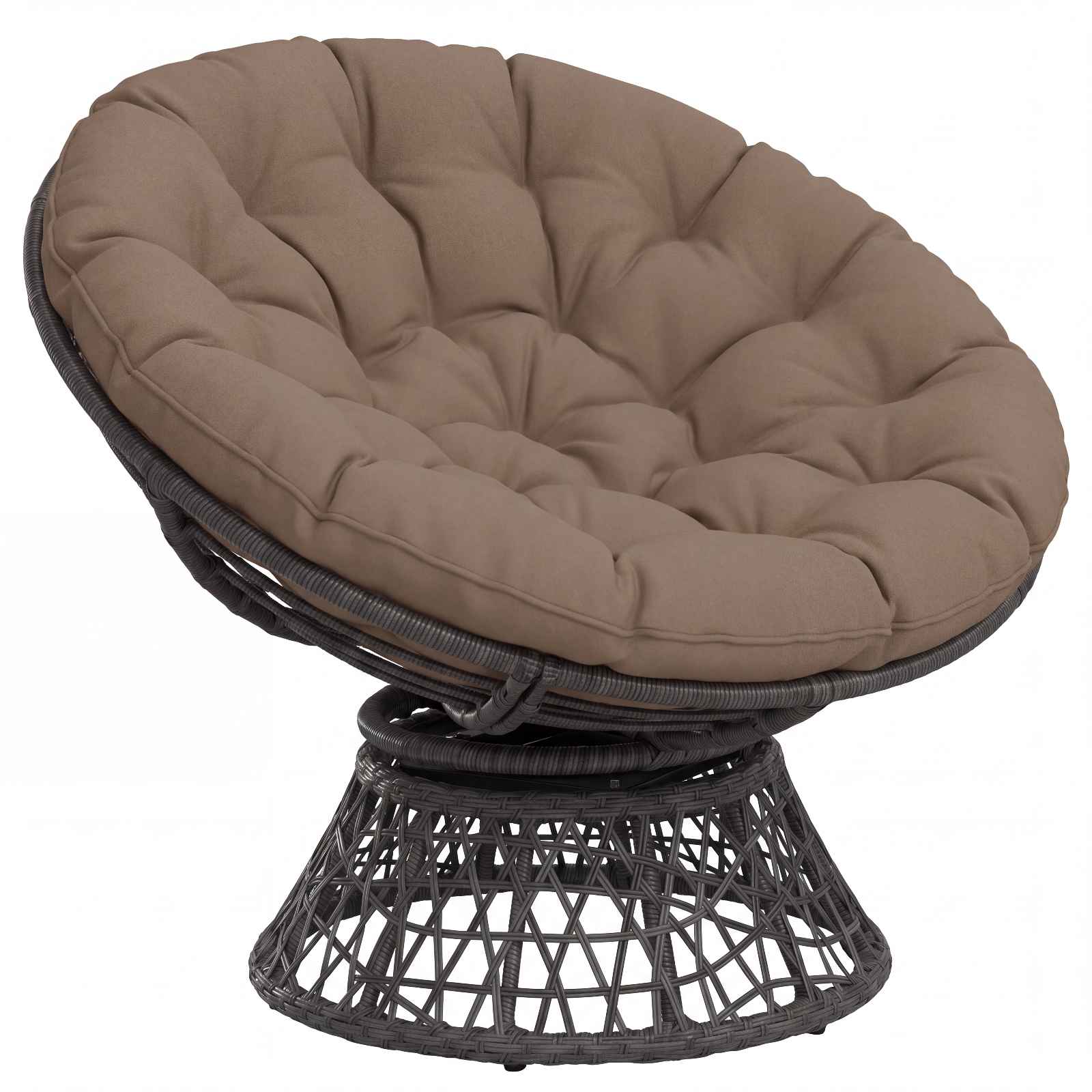 Μαξιλάρι Papasan VIANEN 100% Πολυεστέρας Taupe Ø 100 x 12 εκ.