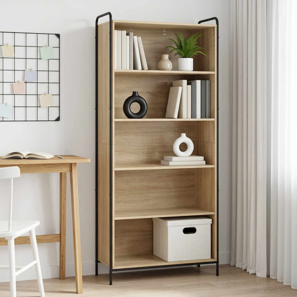 Βιβλιοθήκη 55,5 x 33 x 174 εκ Επεξεργασμένο Ξύλο Sonoma Δρυς