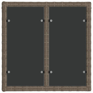 Σετ Καναπέ Κήπου 8 pcs Γκρι συνθετικό ρατάν - Pakobazaar