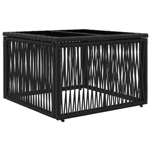 Σετ Καναπέ Κήπου 10 pcs Μαύρο συνθετικό ρατάν - Pakobazaar