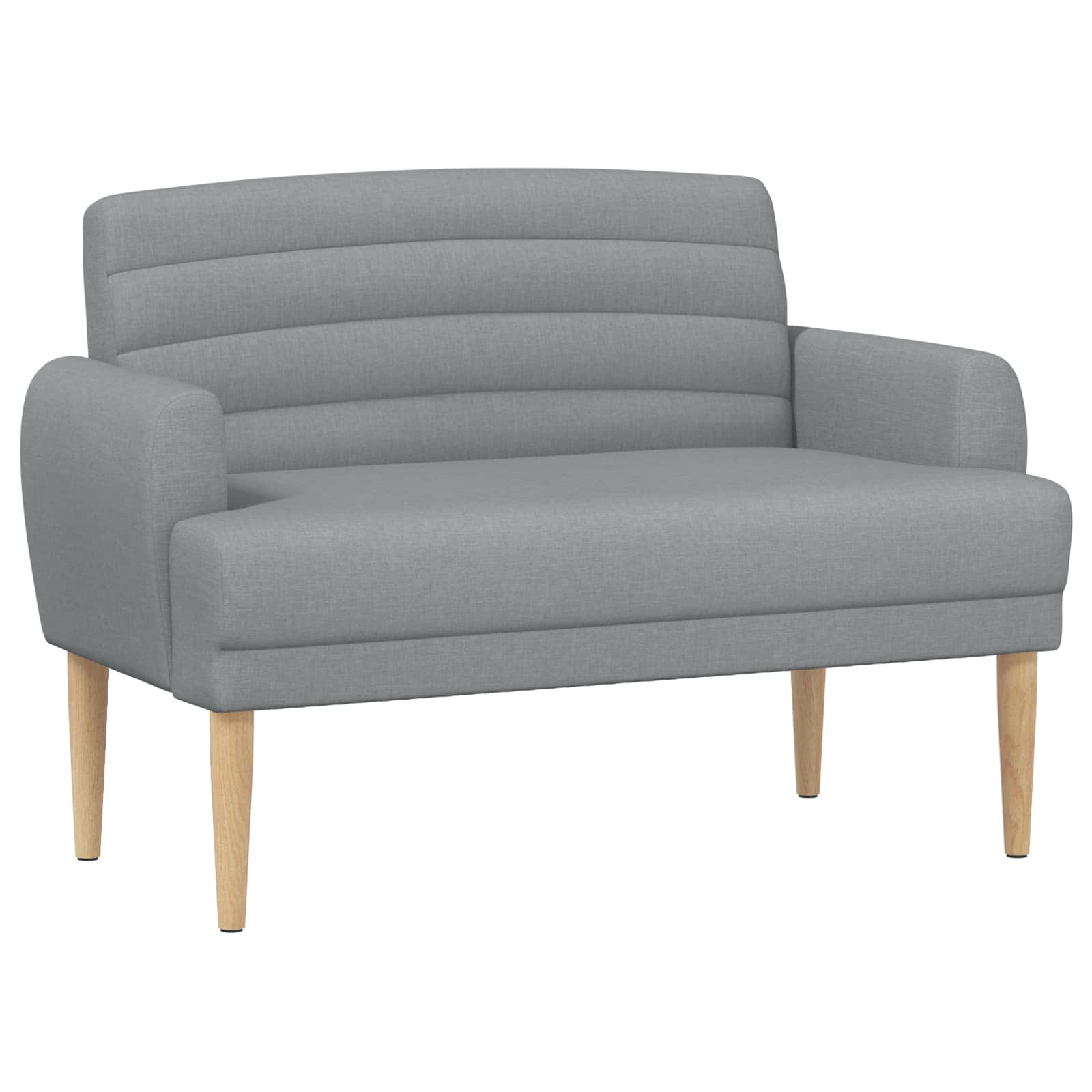Love seat με κουμπιά Ανοιχτό γκρι 116 x 67 x 80 εκ. Ύφασμα - Pakobazaar