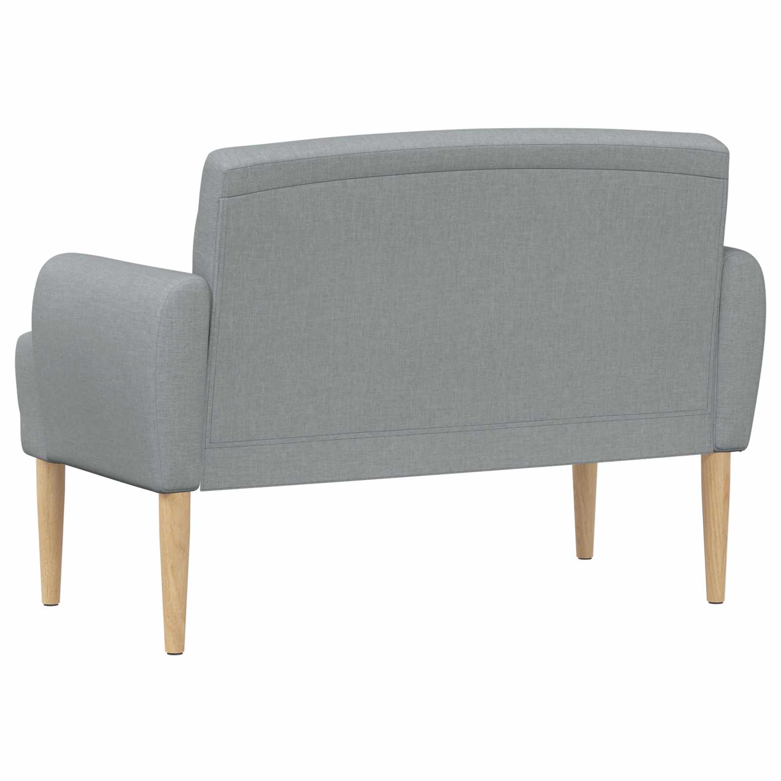 Love seat με κουμπιά Ανοιχτό γκρι 116 x 67 x 80 εκ. Ύφασμα - Pakobazaar