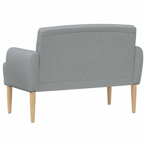 Love seat με κουμπιά Ανοιχτό γκρι 116 x 67 x 80 εκ. Ύφασμα - Pakobazaar