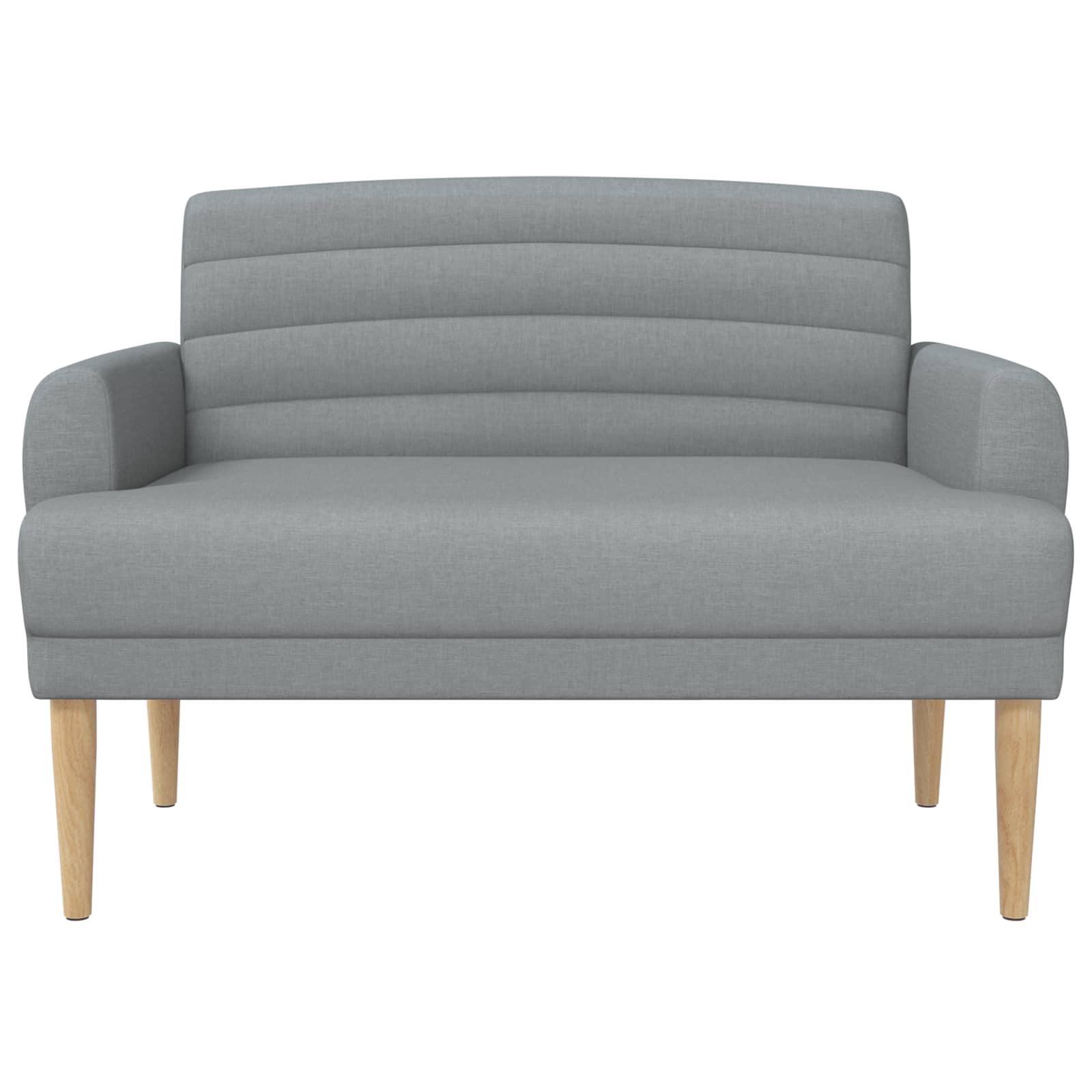 Love seat με κουμπιά Ανοιχτό γκρι 116 x 67 x 80 εκ. Ύφασμα - Pakobazaar